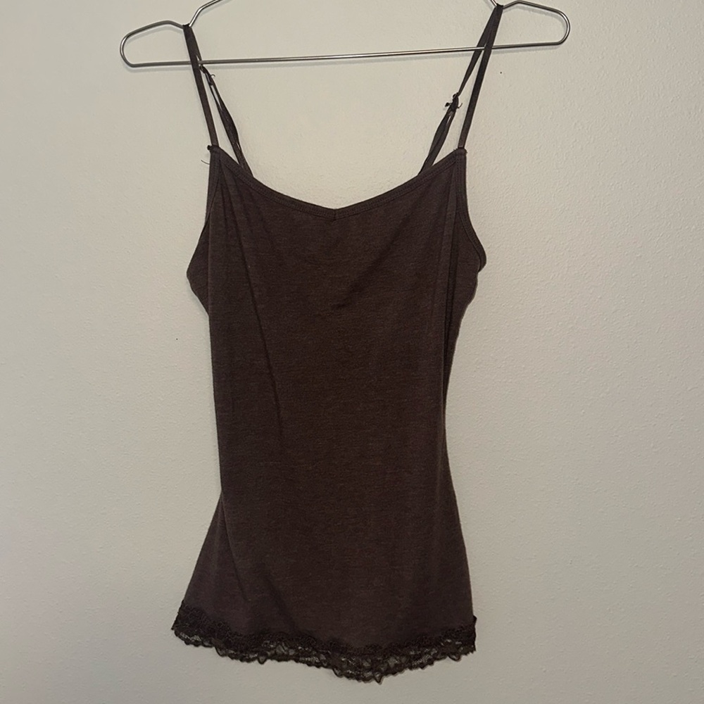 Laced Camisole- Brown.